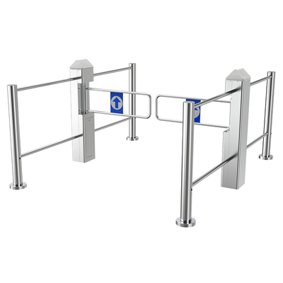 Swing Gate Supermarket Entrance Swing Turnstile Gate Access Control with Qr code and rfid