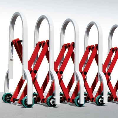 aluminium folding expandable Folding Barrier Gate highway safety collapsible retractable fence